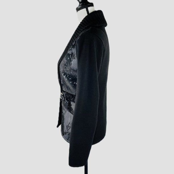 Alejandra Iglesias Black Leather Jacket, Small – Rare Find - Picture 3 of 5